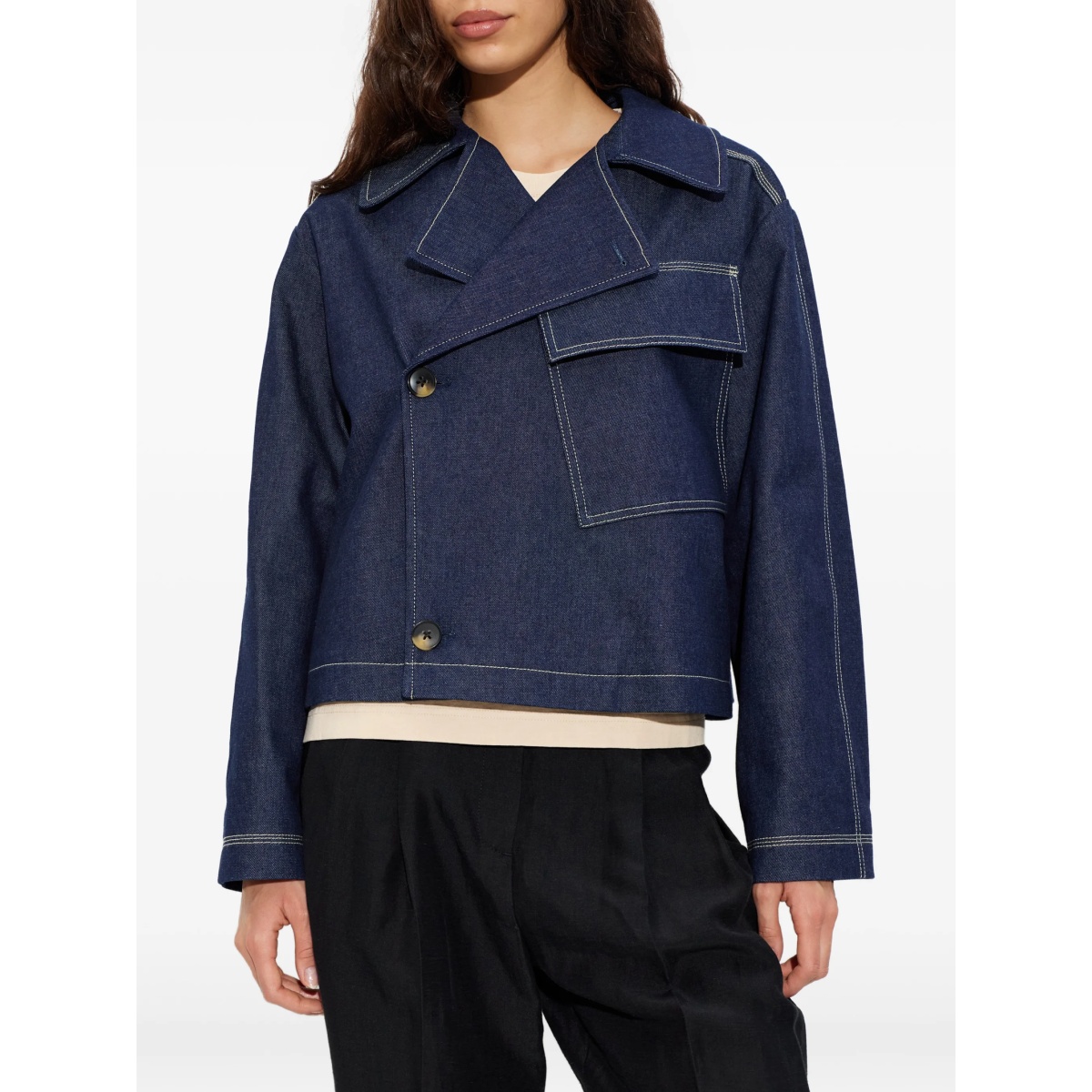 buttoned cotton jacket - Img 3