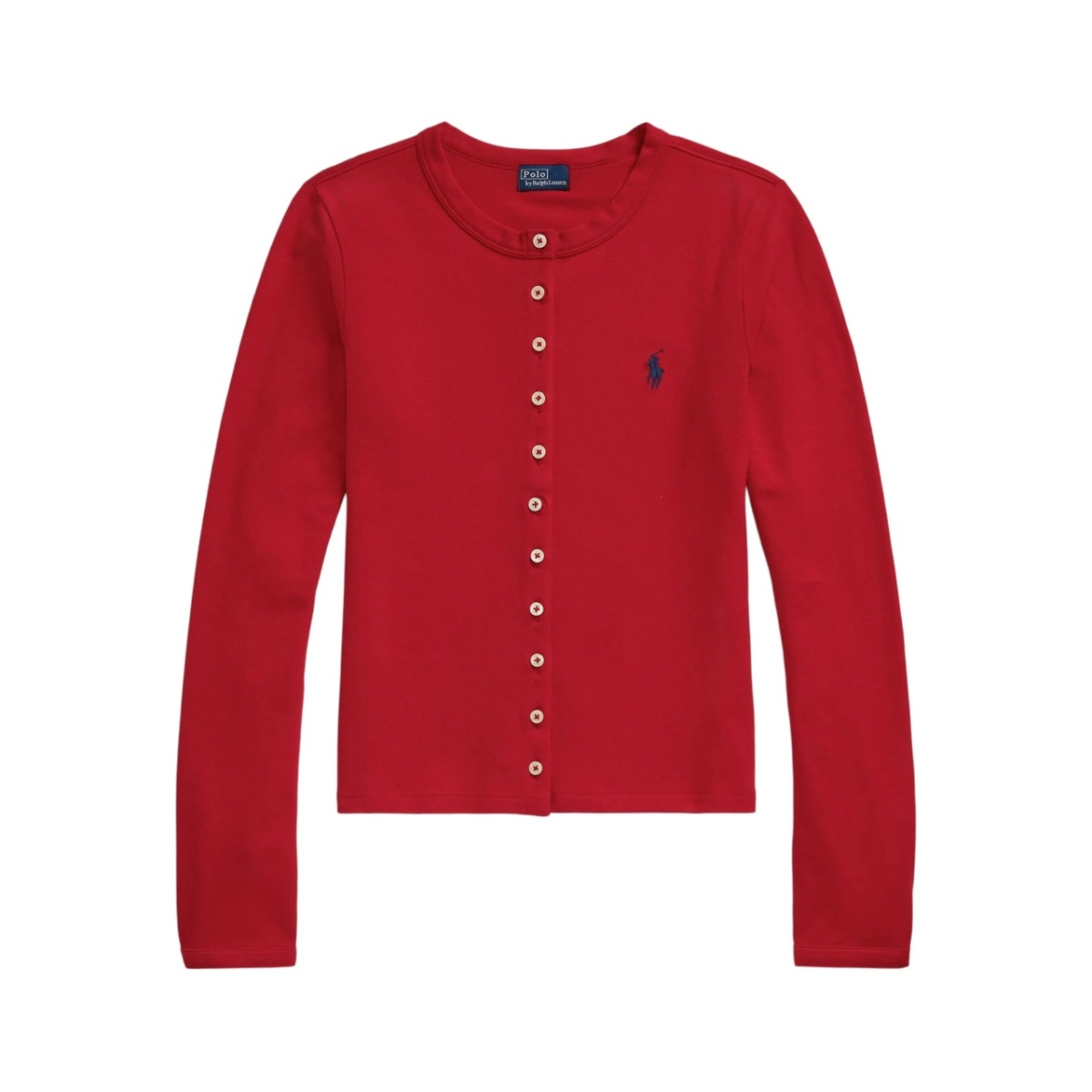 buttoned-up long-sleeve cardigan
