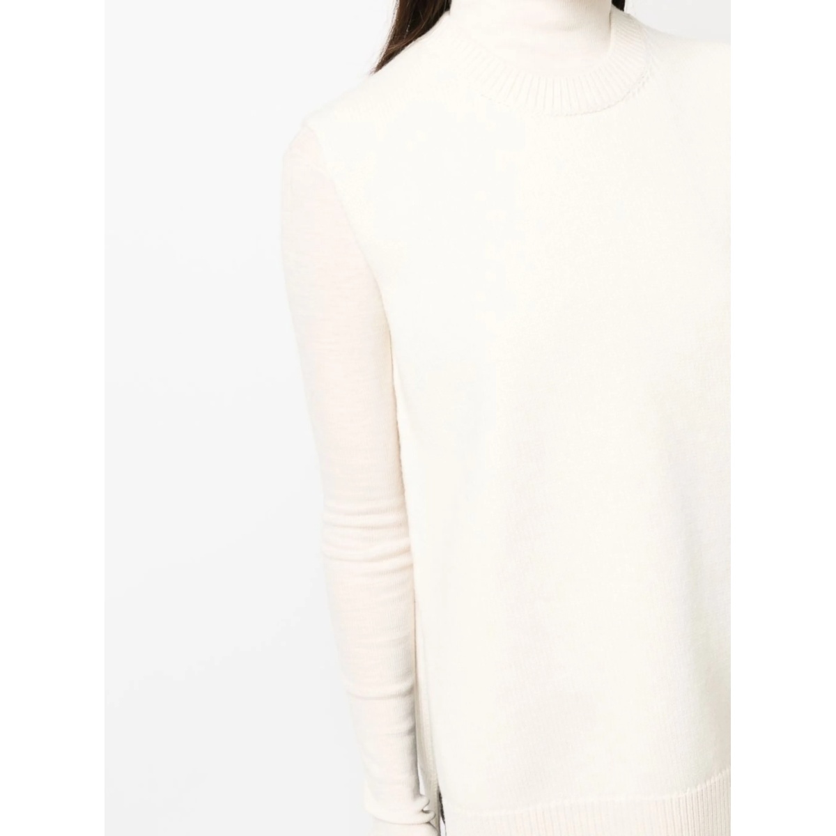 cashmere wool blend knit vest - Img 5