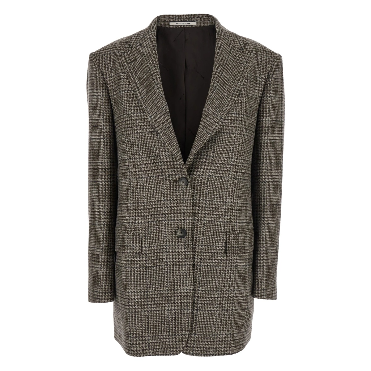 Cecily checked single-breasted blazer