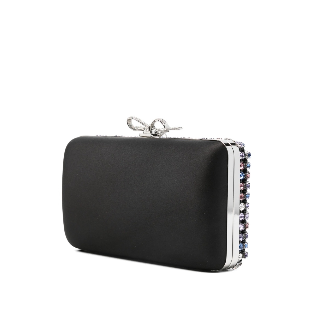 chainmail crystal-embellished mini clutch bag - Img 3