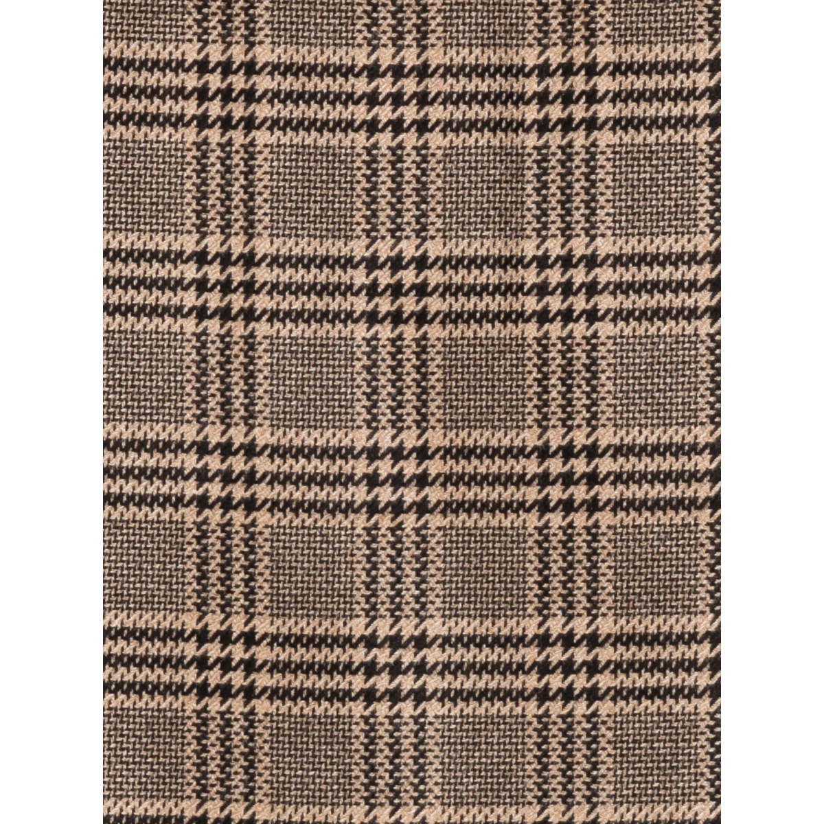 check fringed scarf - Img 3