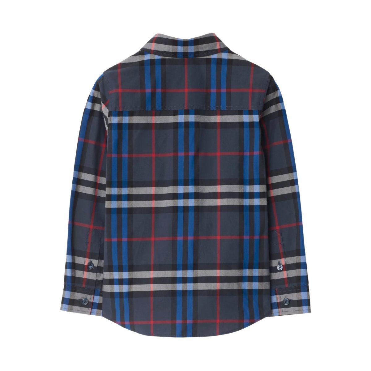 check-pattern cotton shirt - Img 2