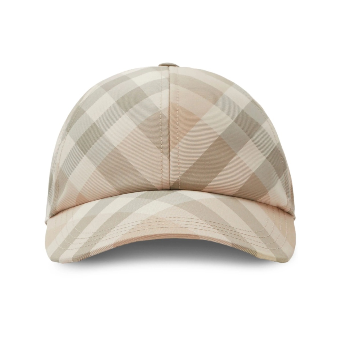 check-pattern eyelet-detailing cap