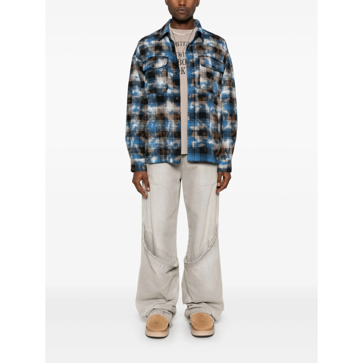 check-pattern shirt - Img 2