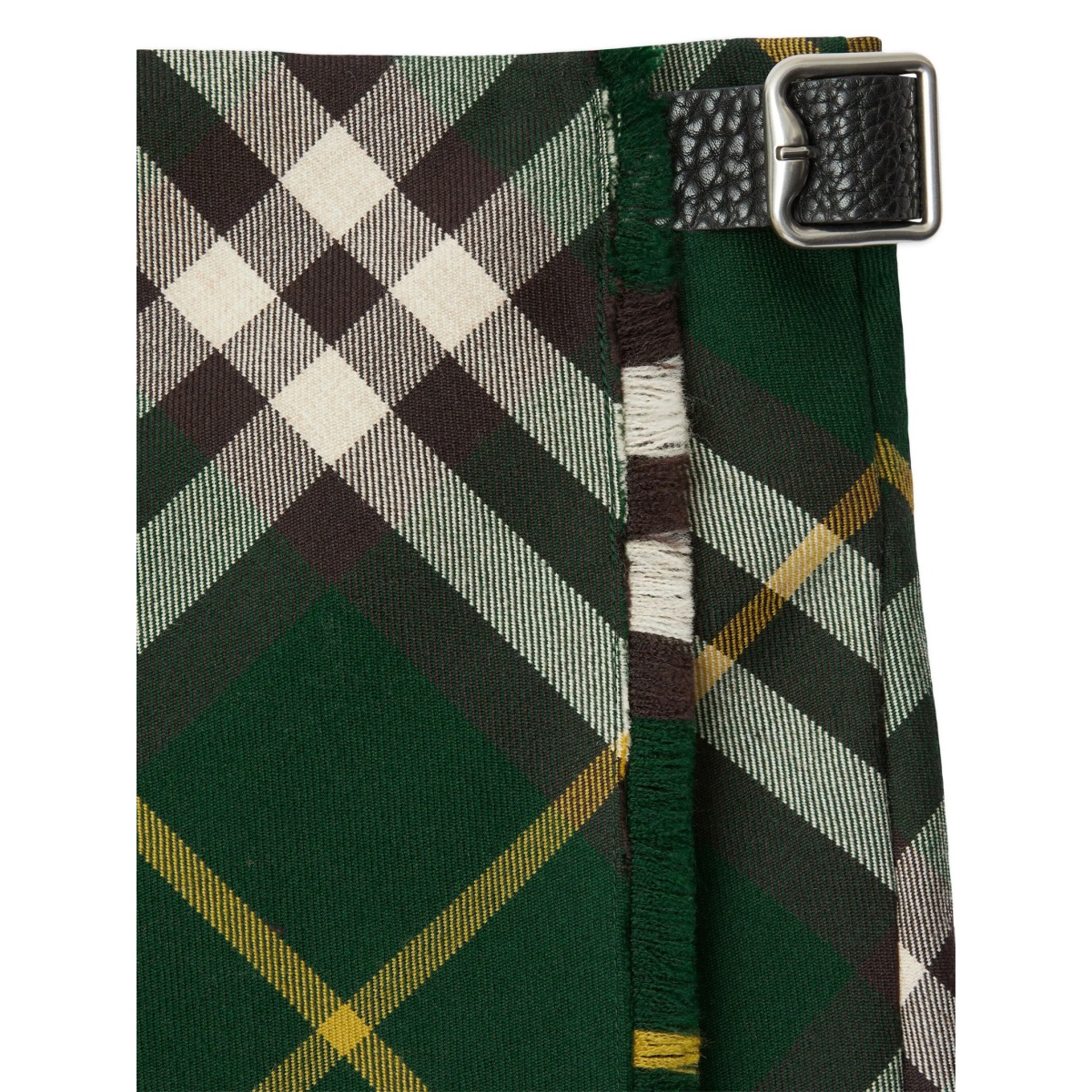 check-pattern wool skirt - Img 5