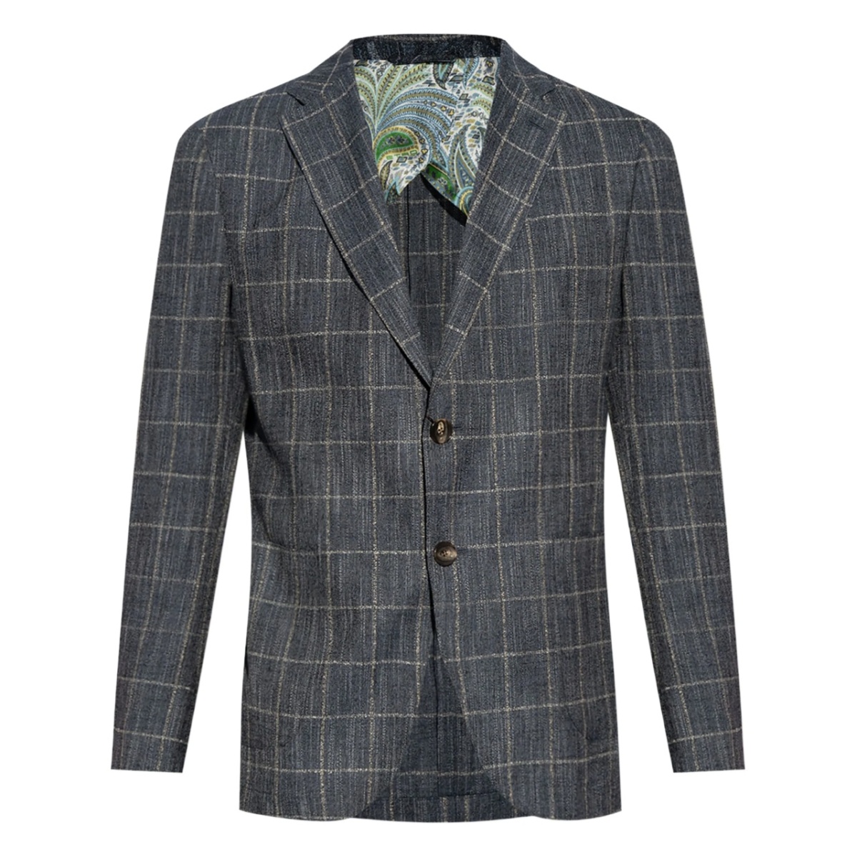checked blazer