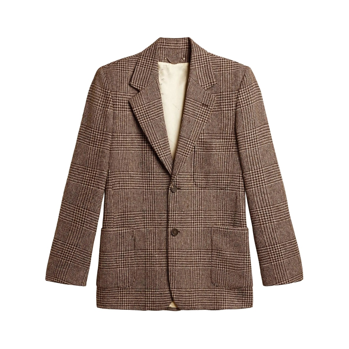 checked blazer