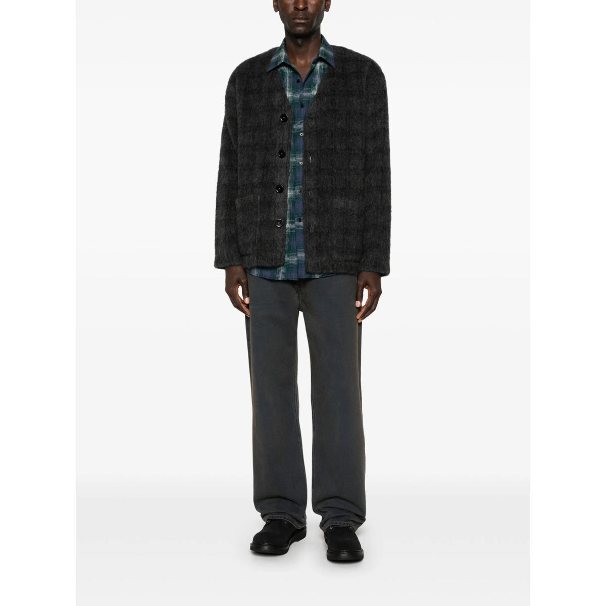 checked cardigan - Img 2