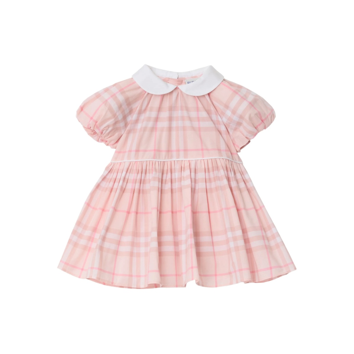 checked peter-pan-collar dress set (set of two) - Img 2