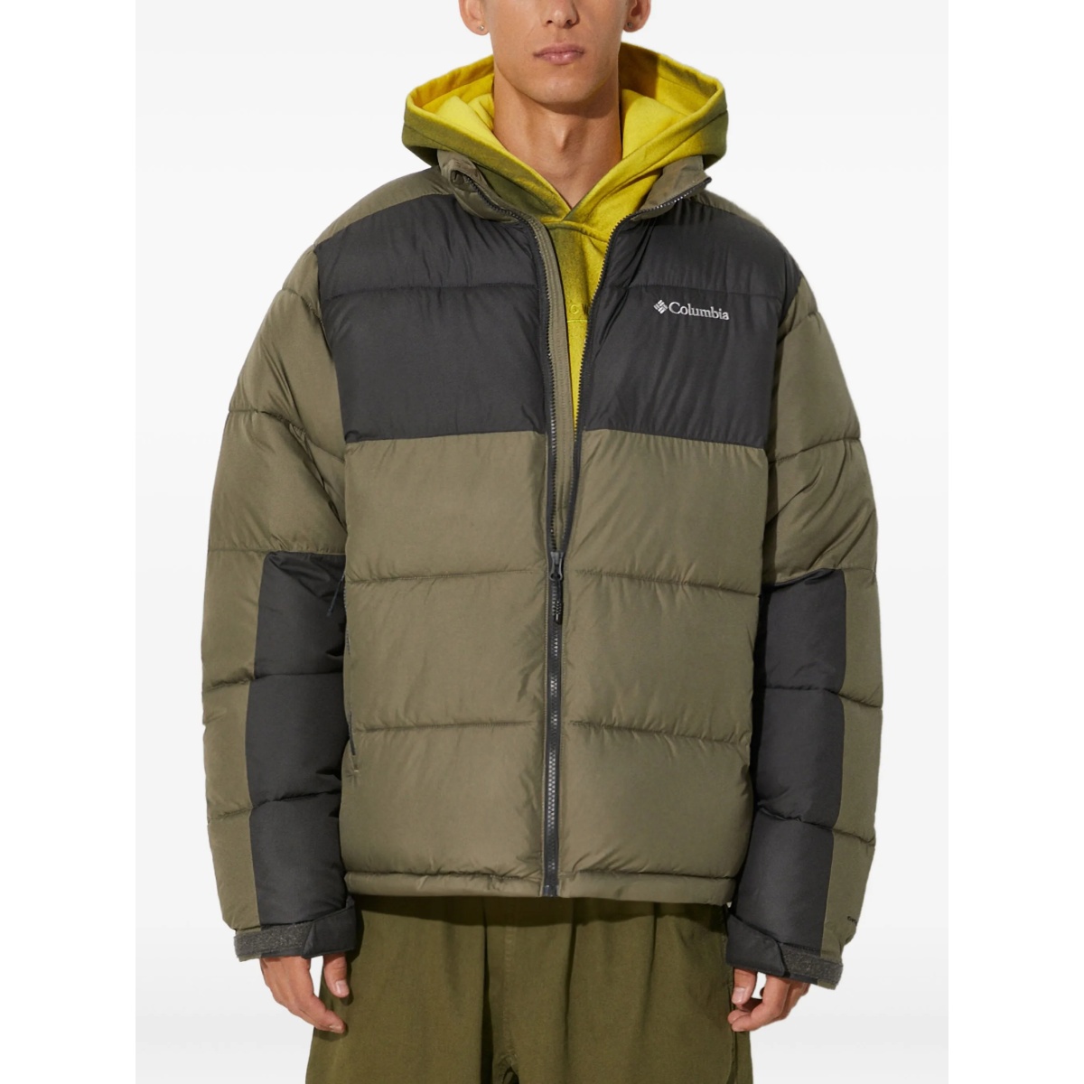 colour-block padded jacket