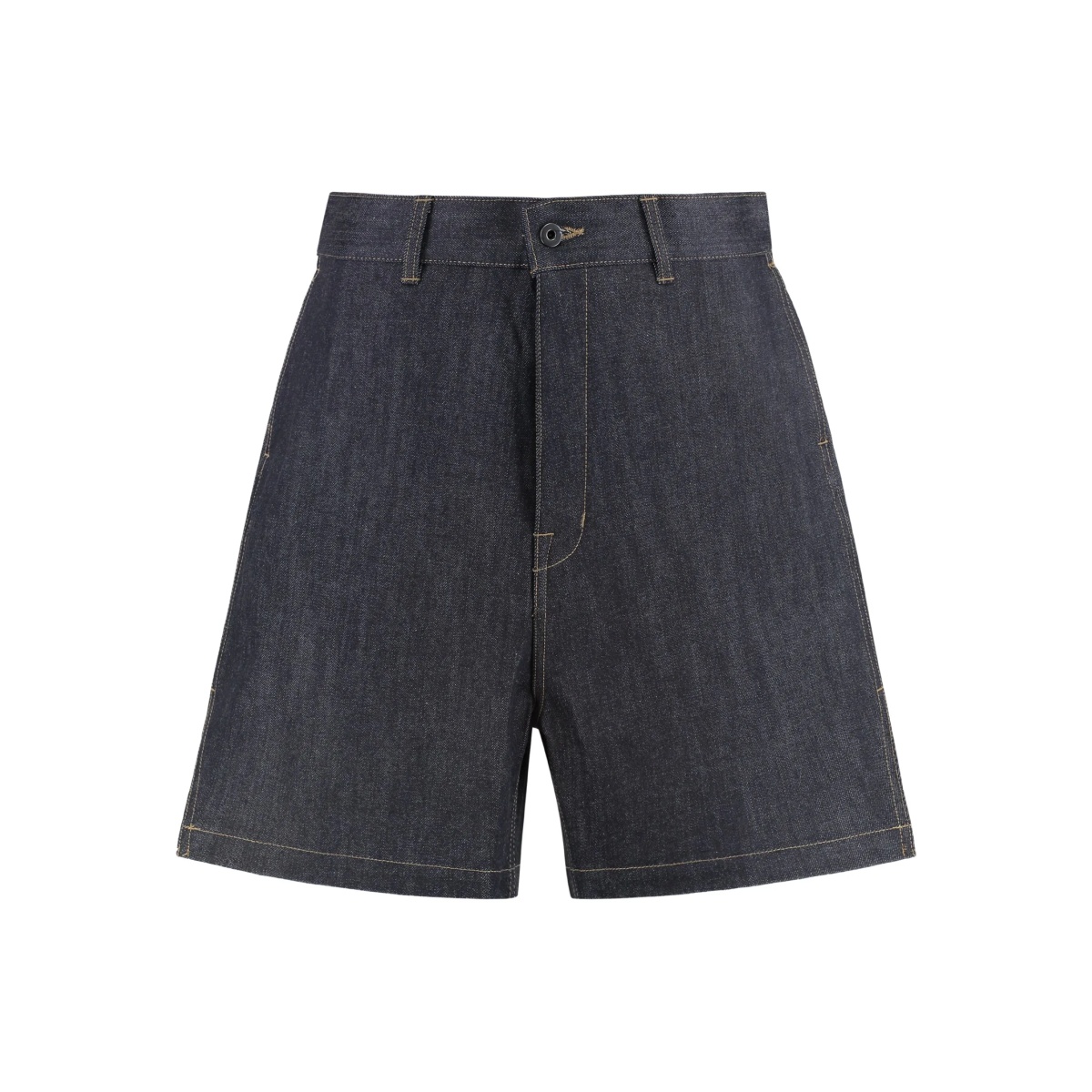 contrast-stitching shorts