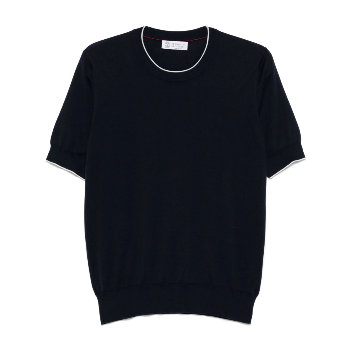 contrast-trim T-shirt