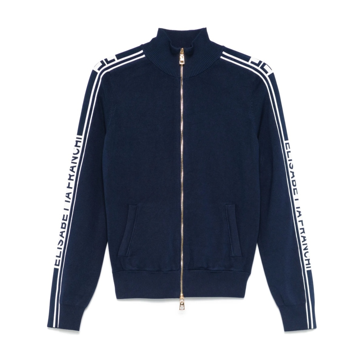 contrasting-bands cardigan