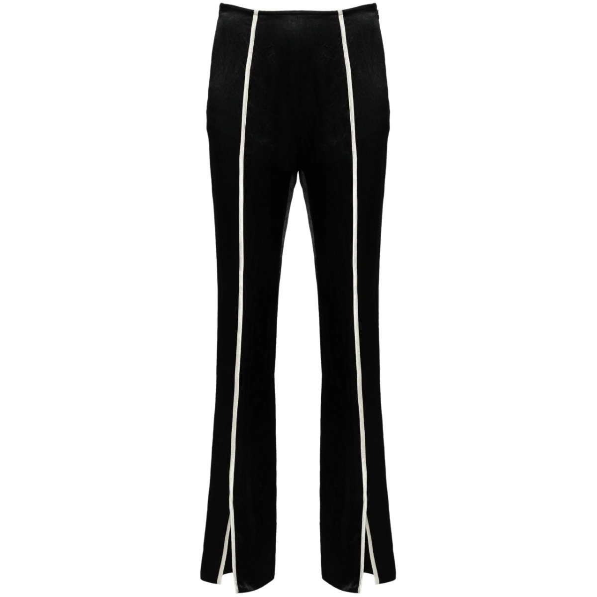contrasting-trim slim trousers
