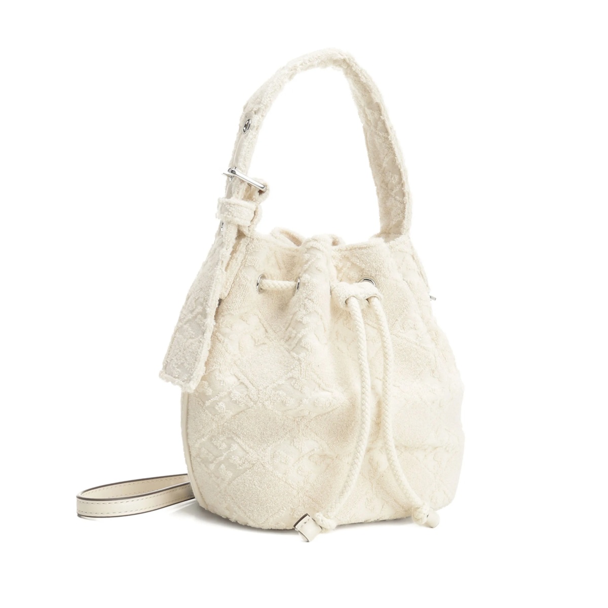 cotton-blend bucket bag