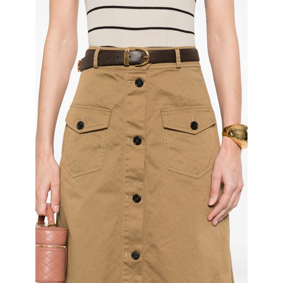 cotton midi skirt - Img 5