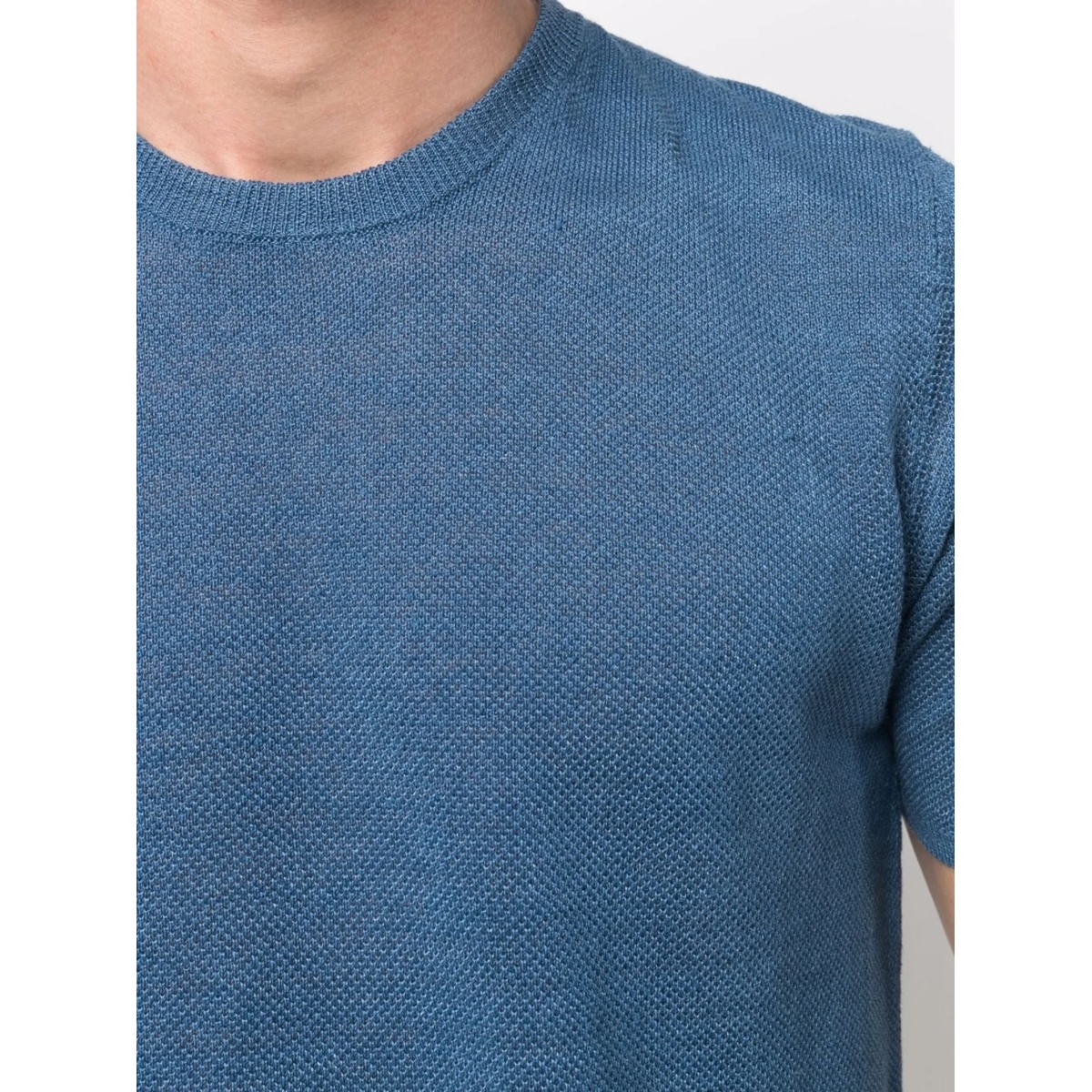 crew-neck fitted T-shirt - Img 5