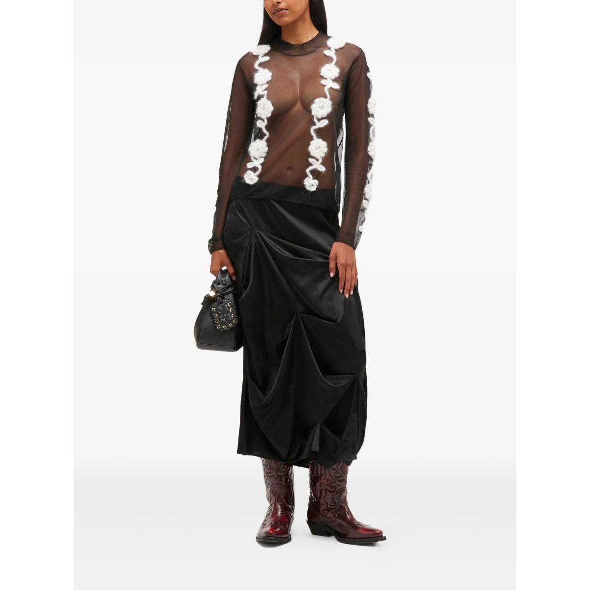 crochet-flowers mesh top - Img 2