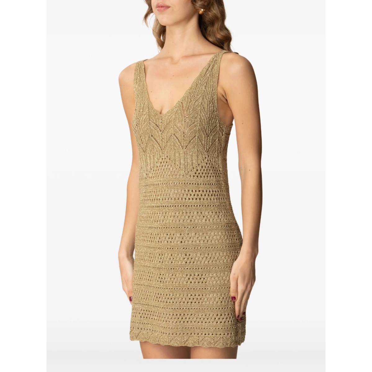 crochet mini dress