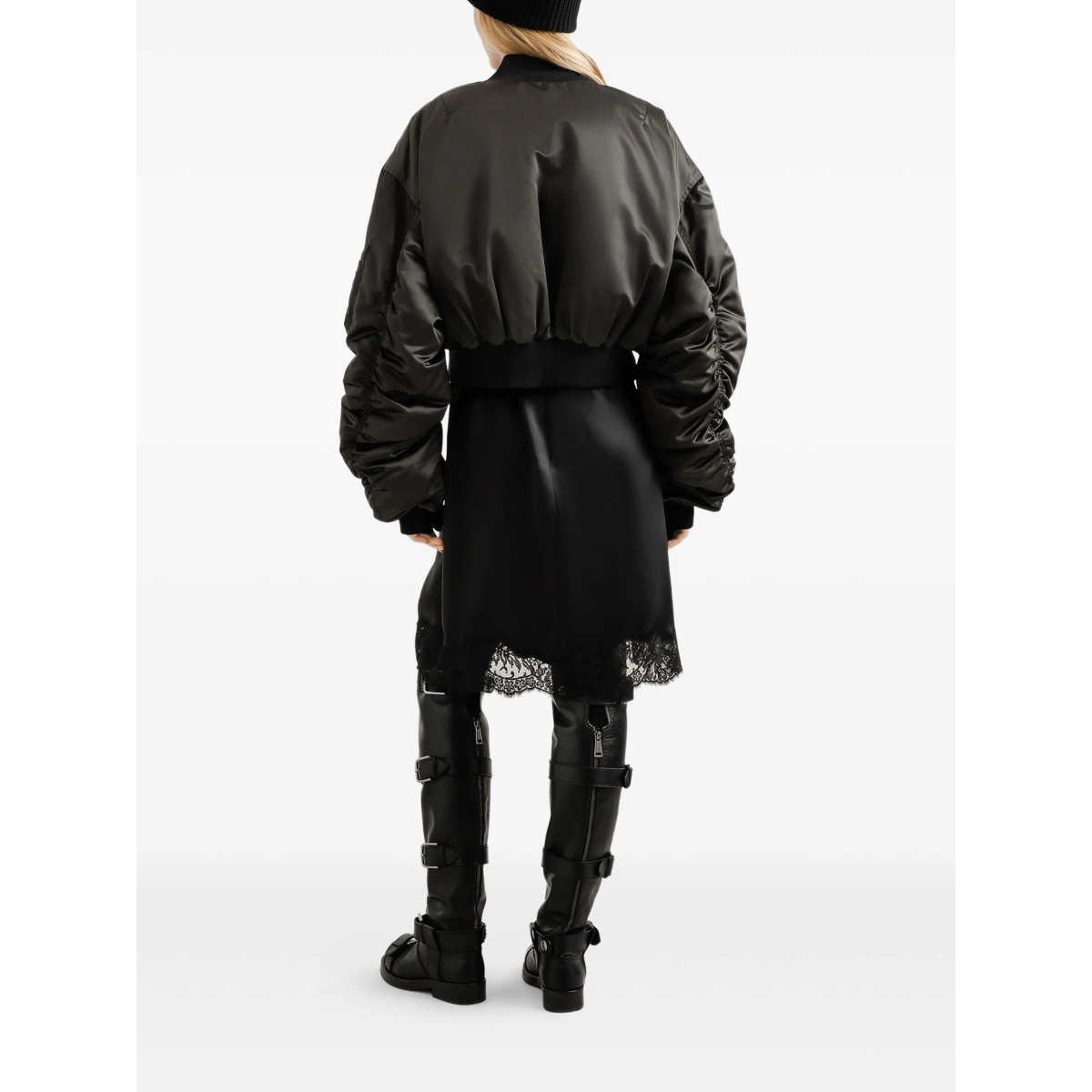 cropped bomber jacket - Img 3