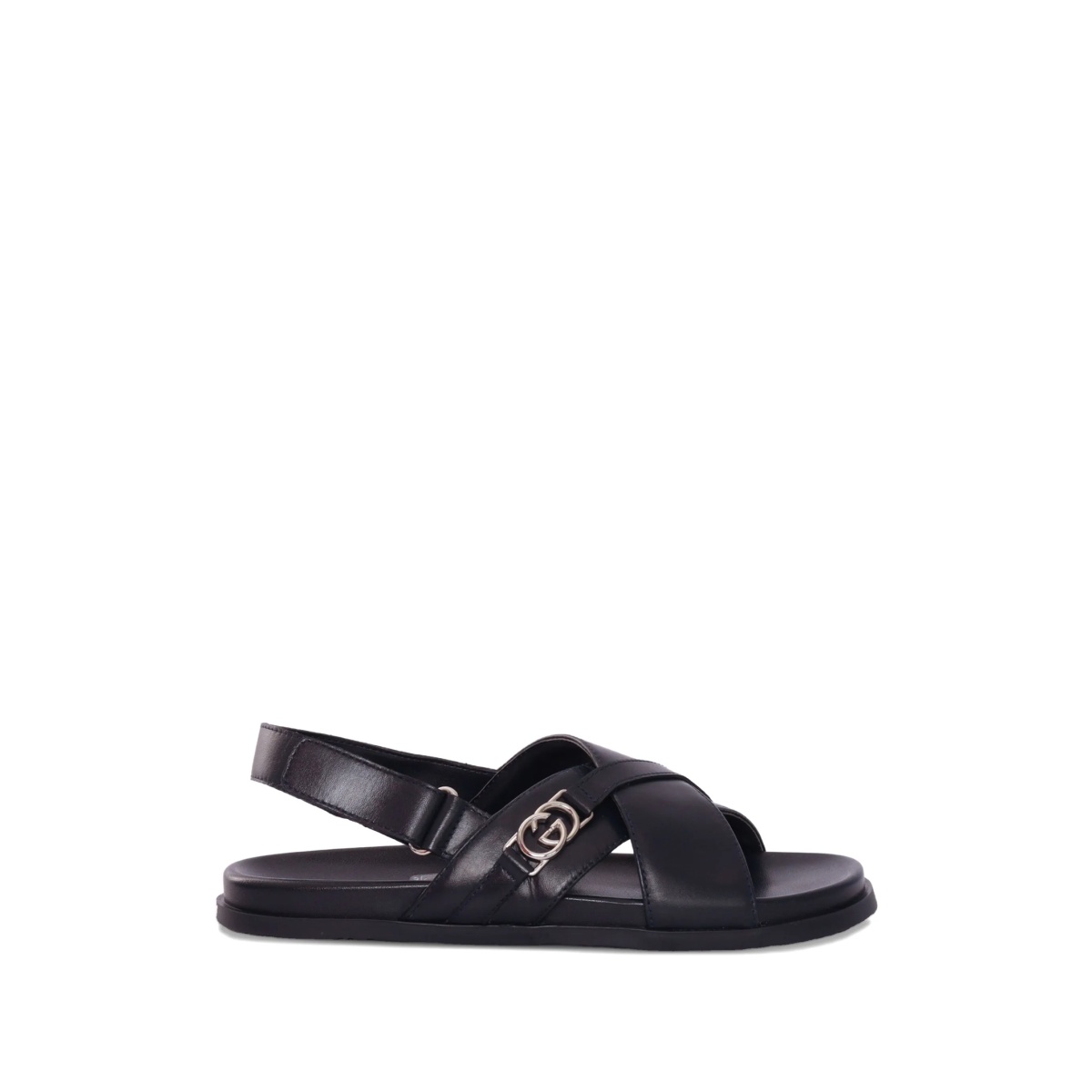 cross strap logo sandals - Img 2