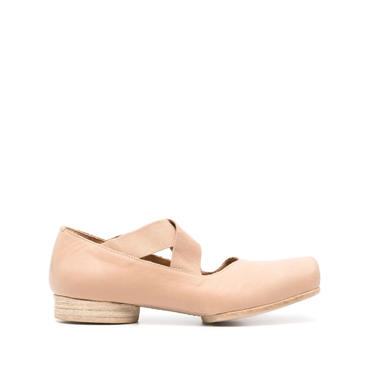 crossed strap ballerinas
