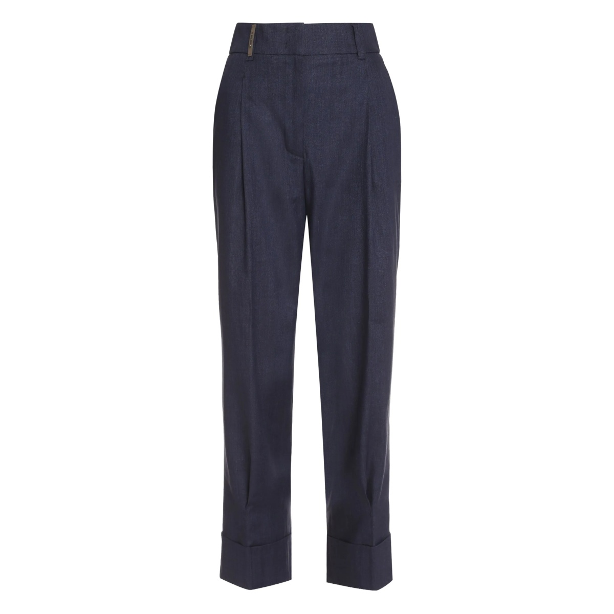 cuffed tailored trousers