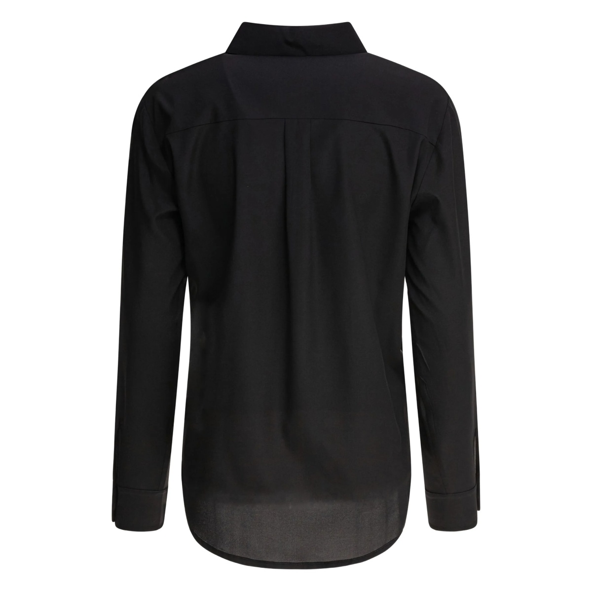 curved-hem button-down shirt - Img 3