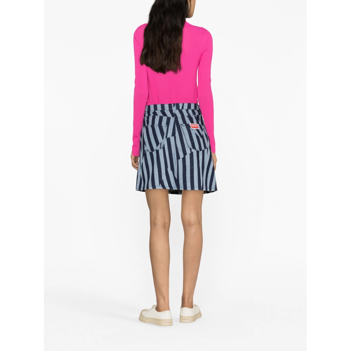 Dazzle Stripe denim skirt - Img 3