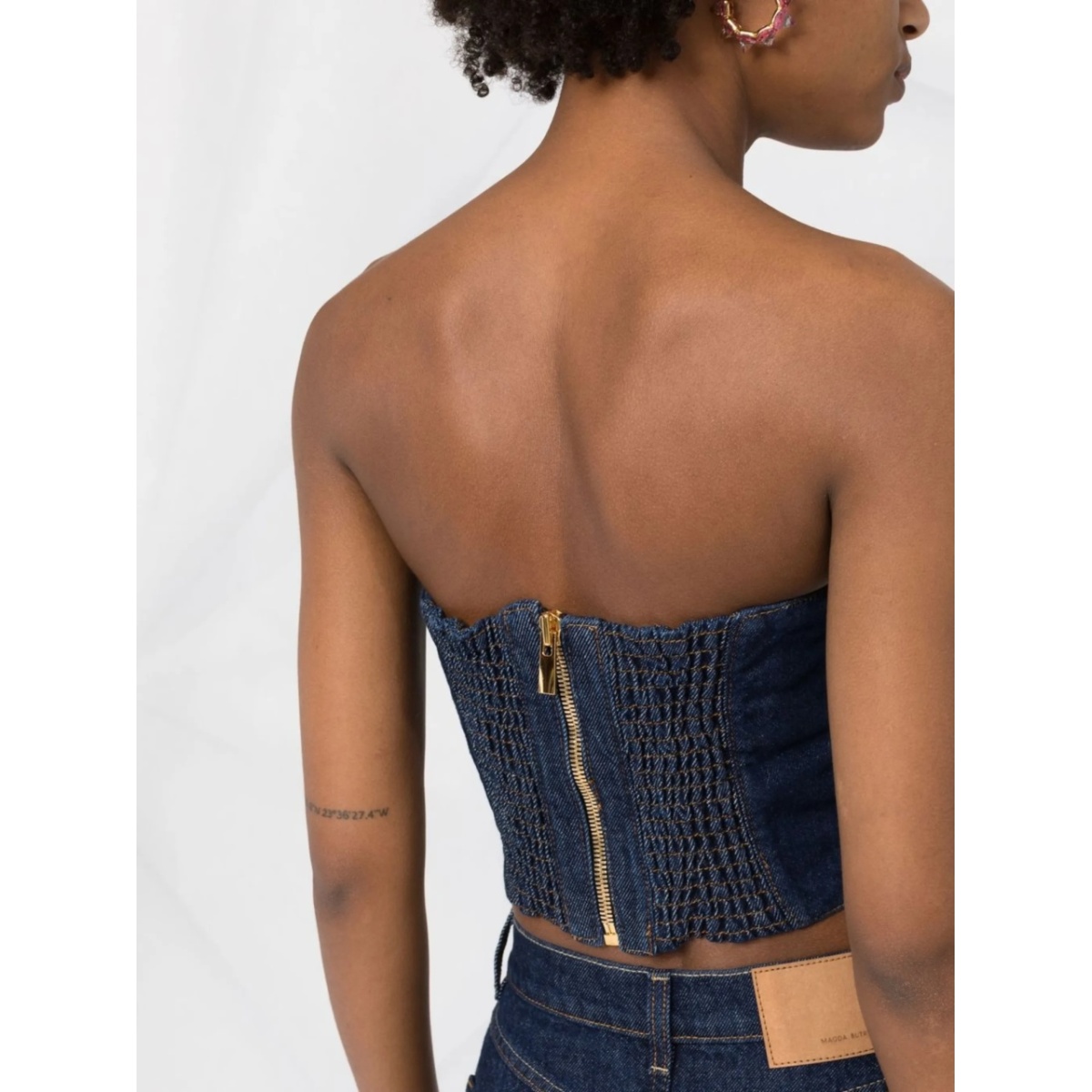 denim corset top - Img 3