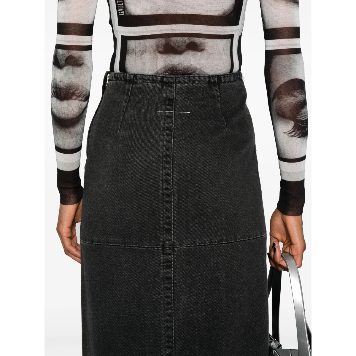 denim midi skirt - Img 5