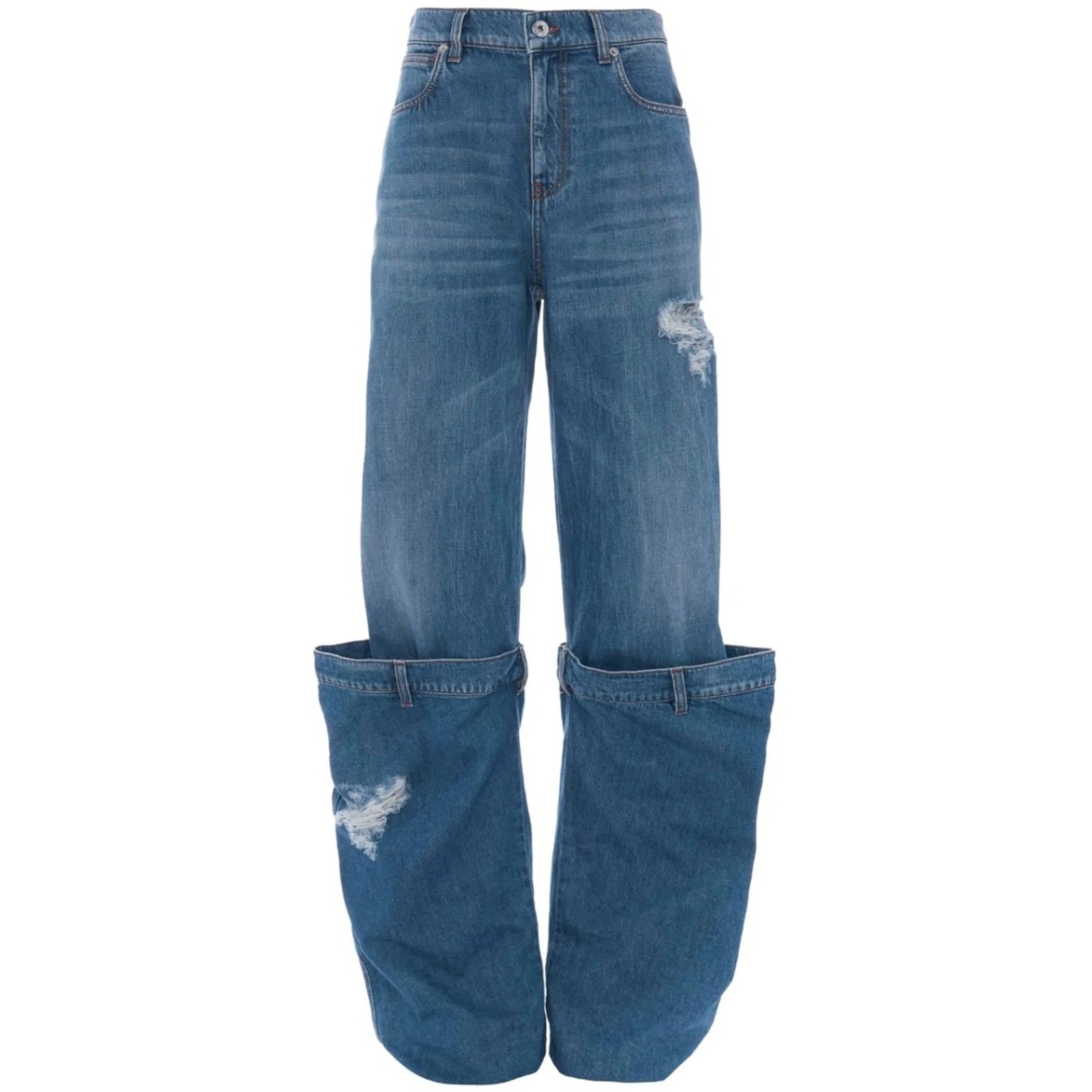 distressed Bucket jeans