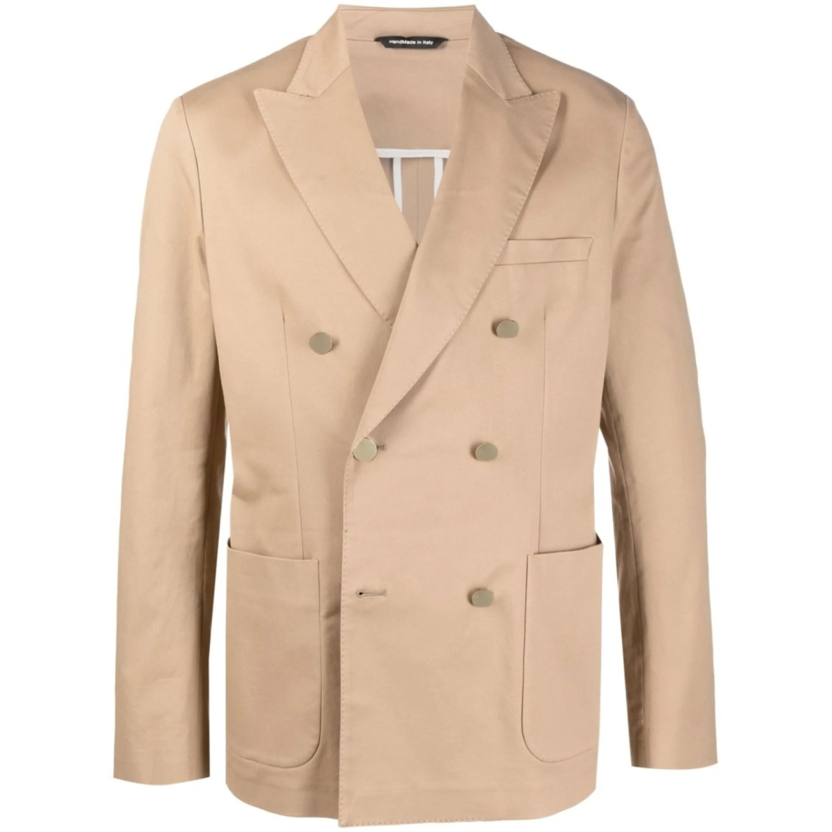 double-breasted fitted blazer