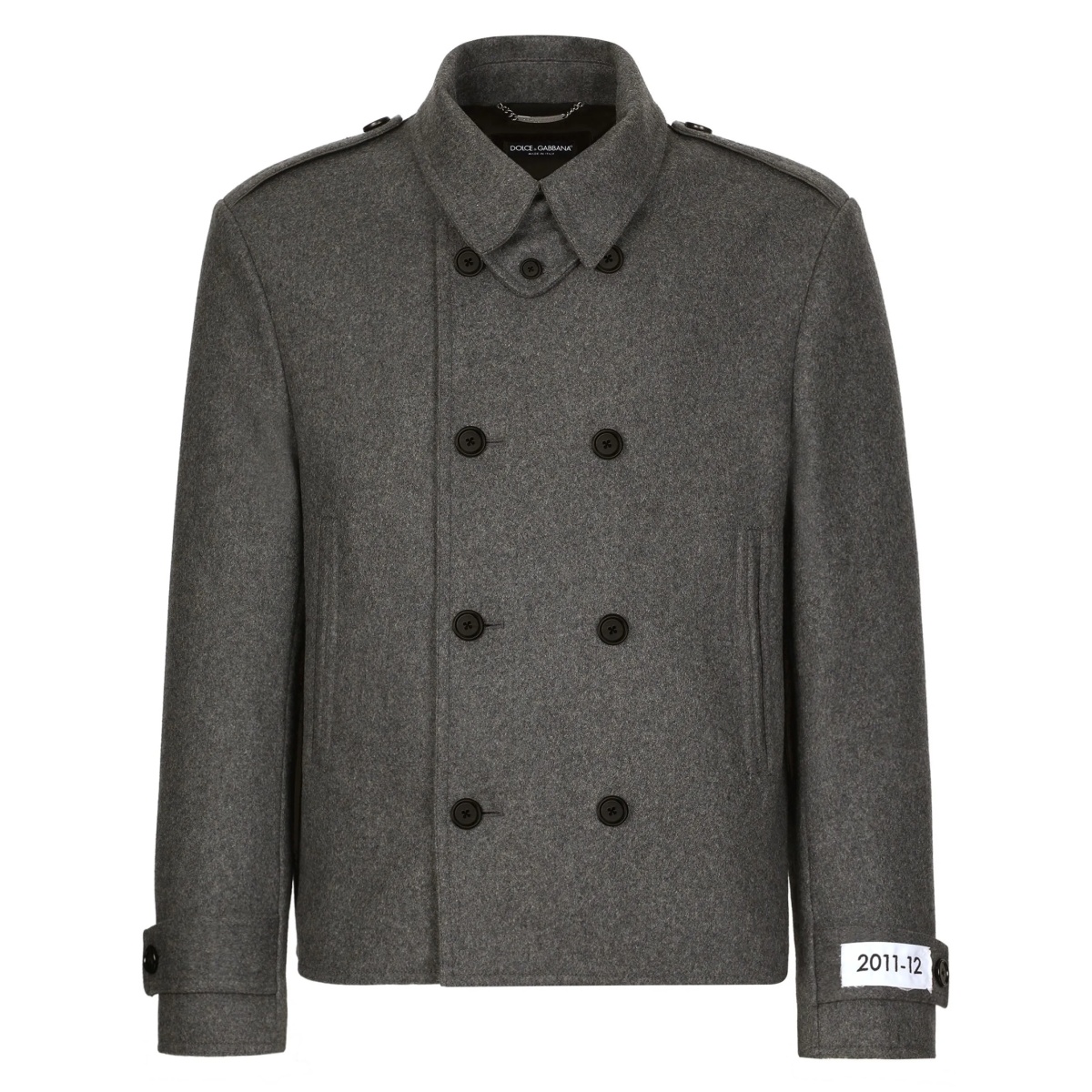 double-breasted peacoat