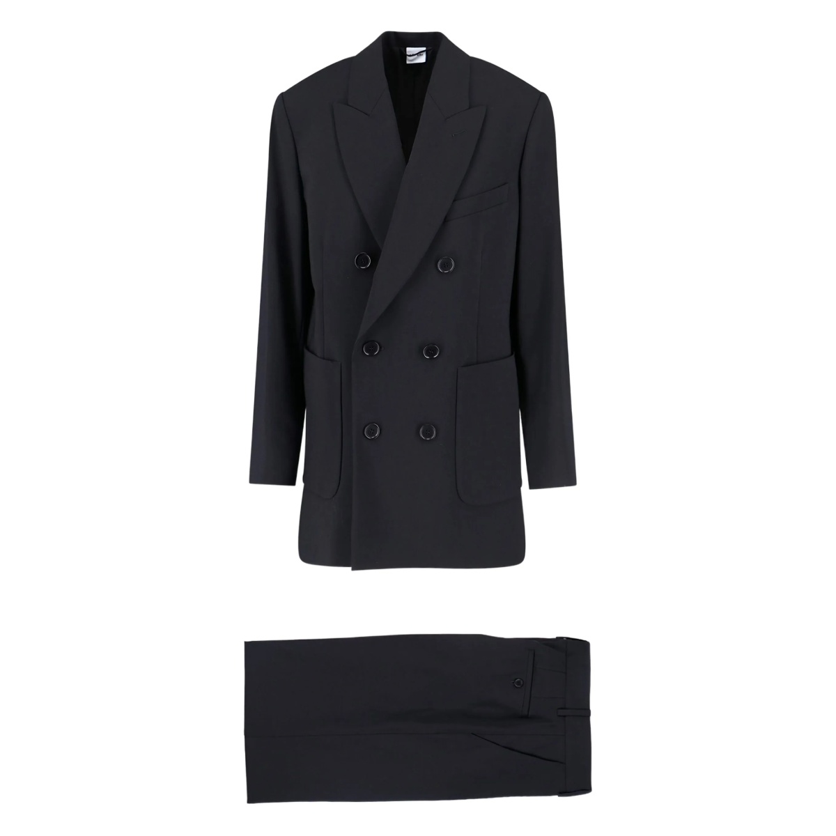 double-breasted pocket suit