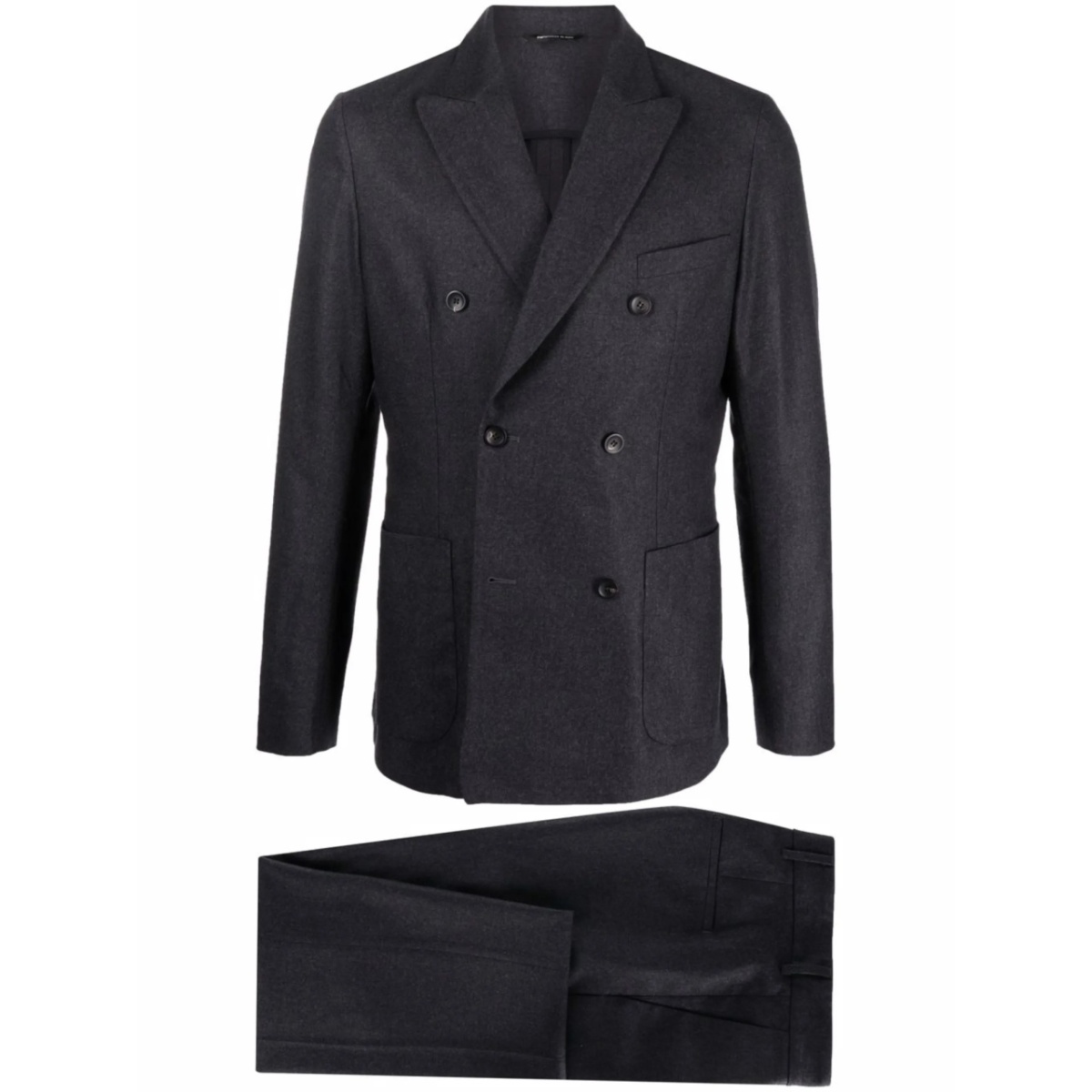 double-breasted tailored suit