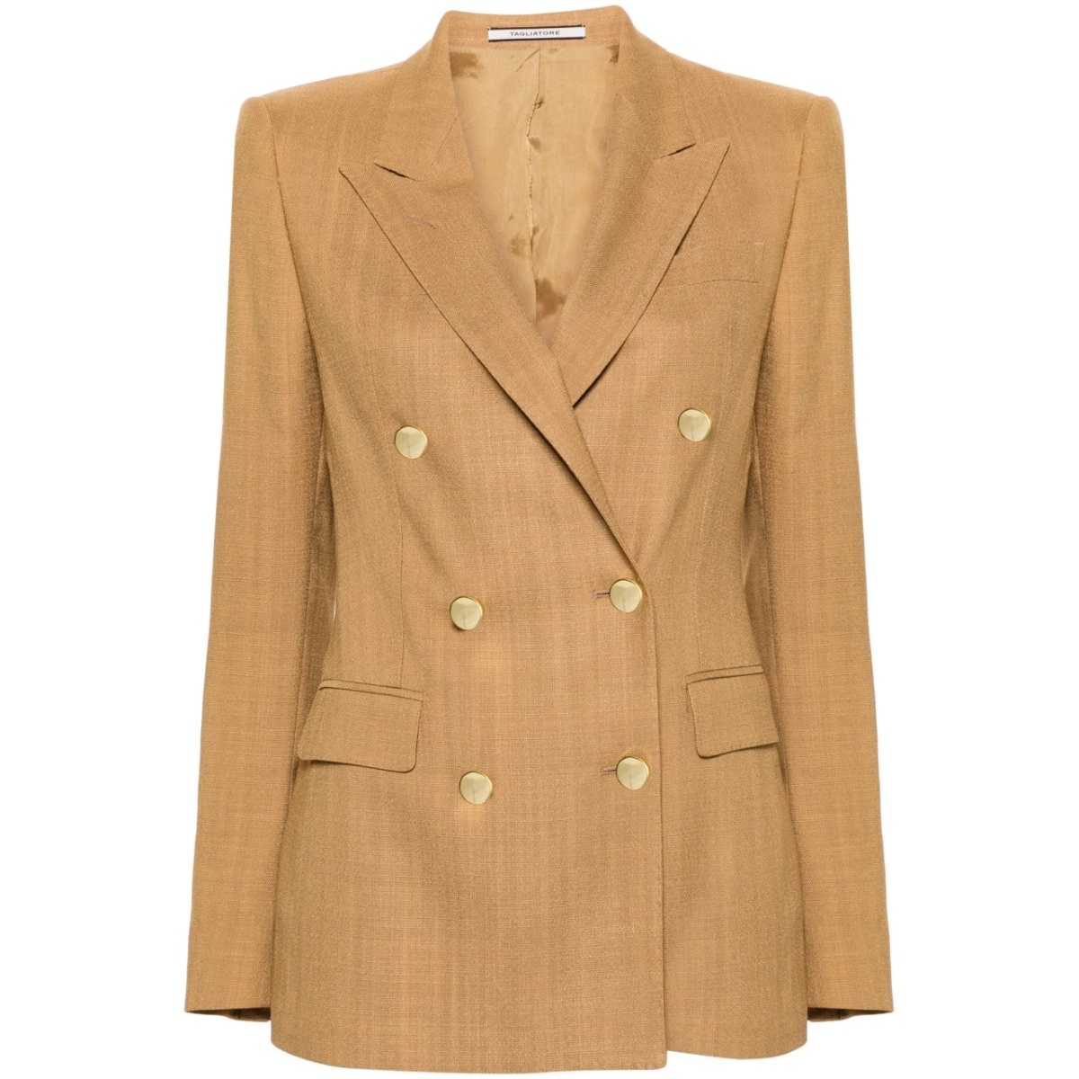 double-breasted textured blazer