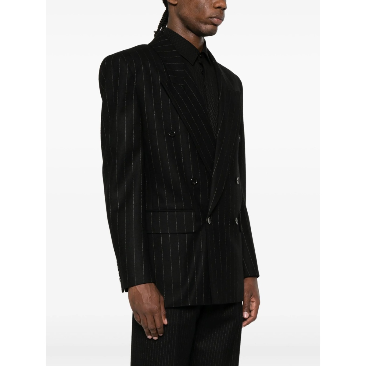 double-breasted wool blazer - Img 3