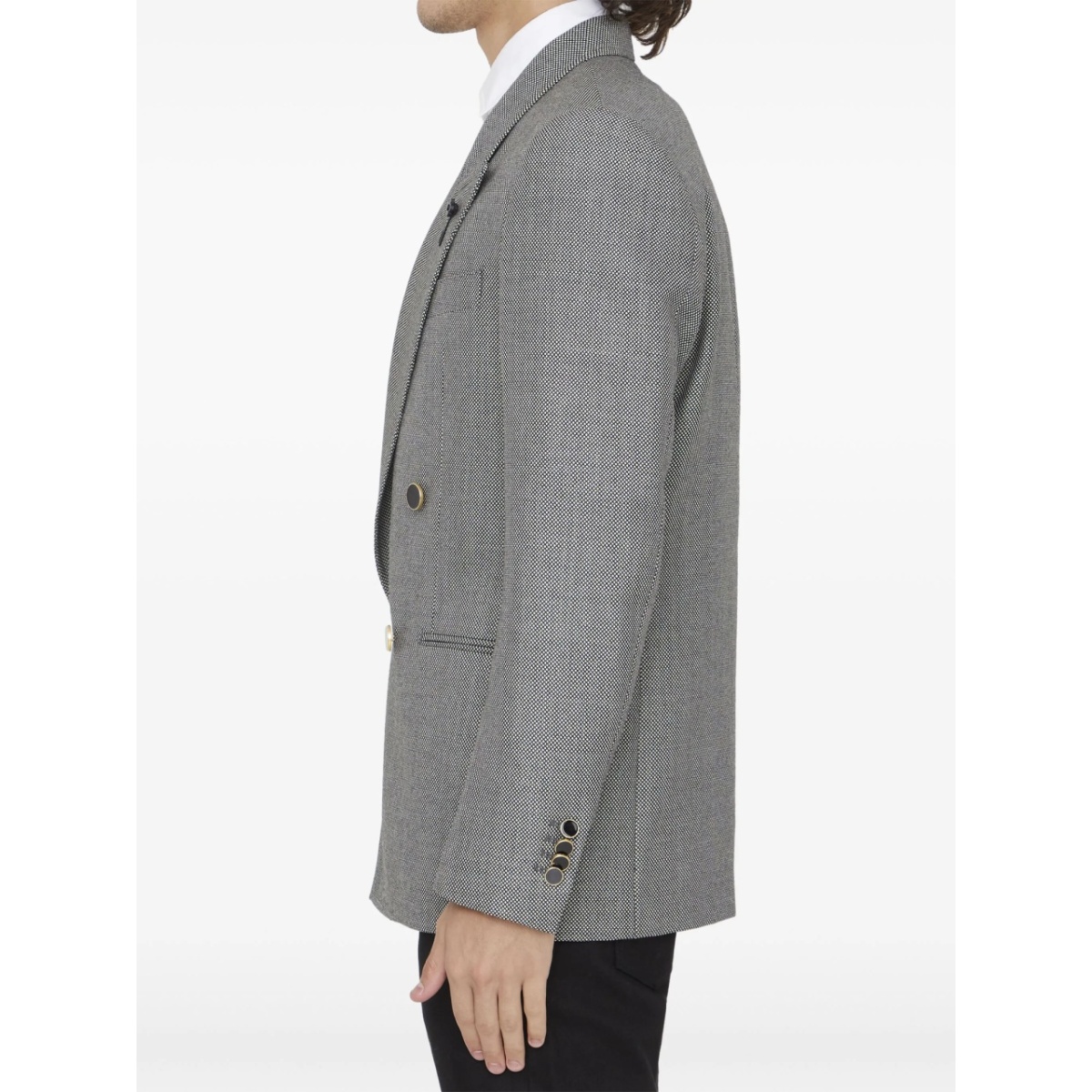 double-breasted wool jacket - Img 3
