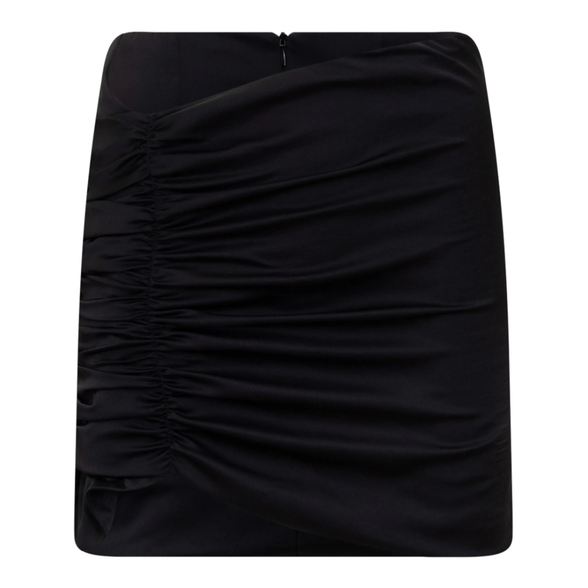 draped mini skirt