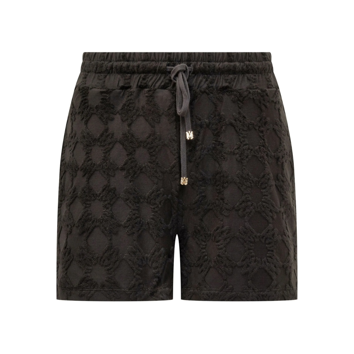 drawstring cotton-blend shorts