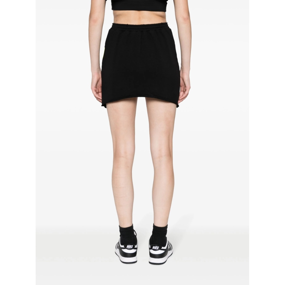drawstring-fastening cotton miniskirt - Img 4