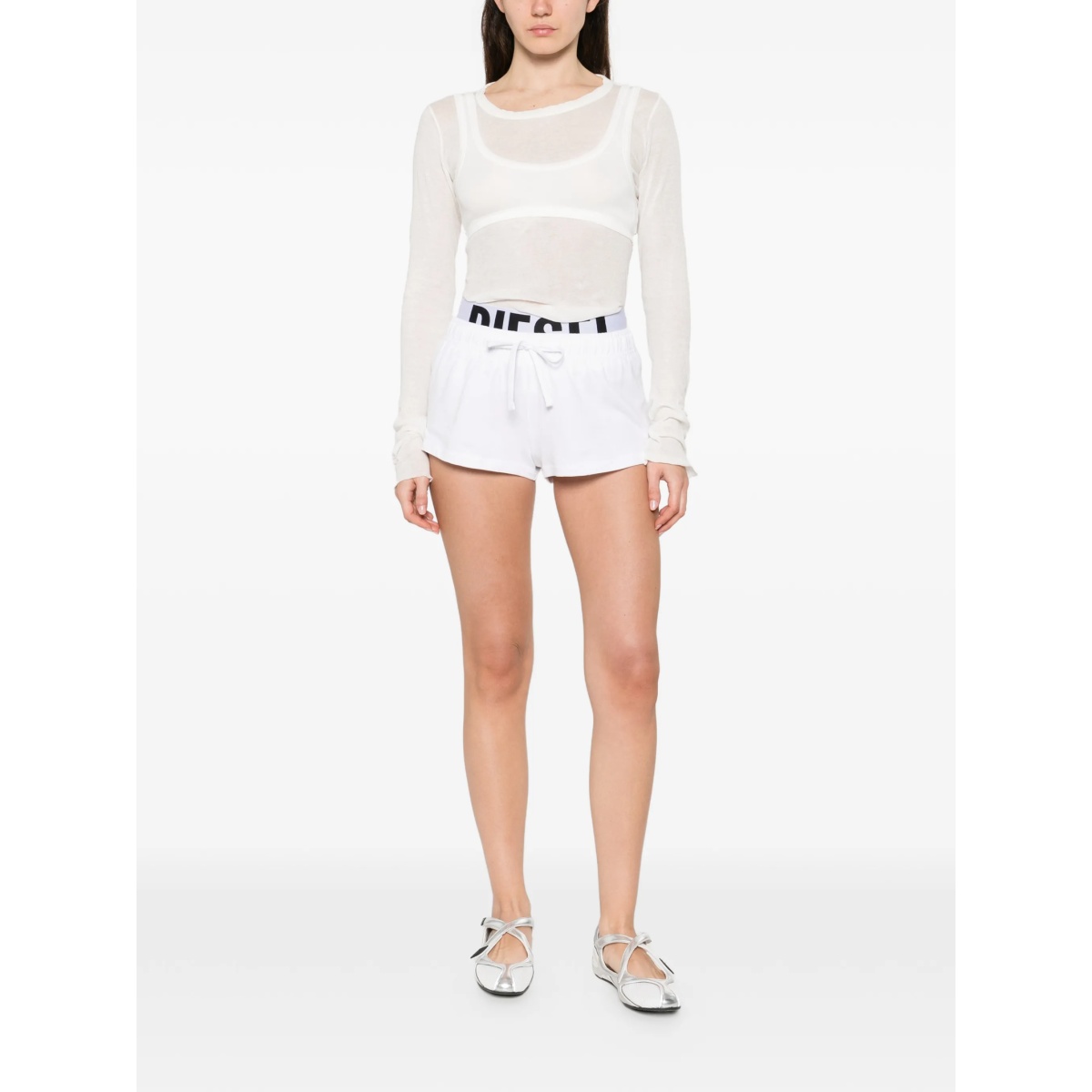 drawstring logo shorts - Img 2