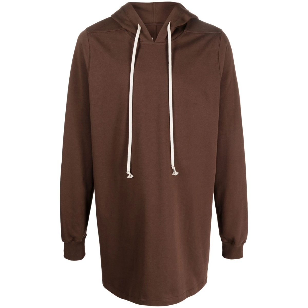 drawstring long hoodie