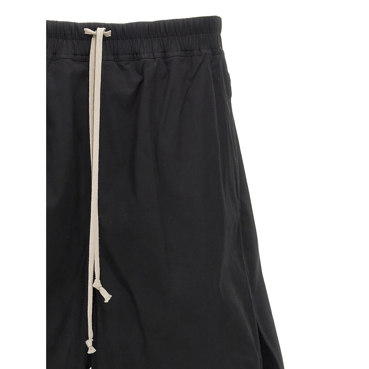drawstring split cotton shorts - Img 3