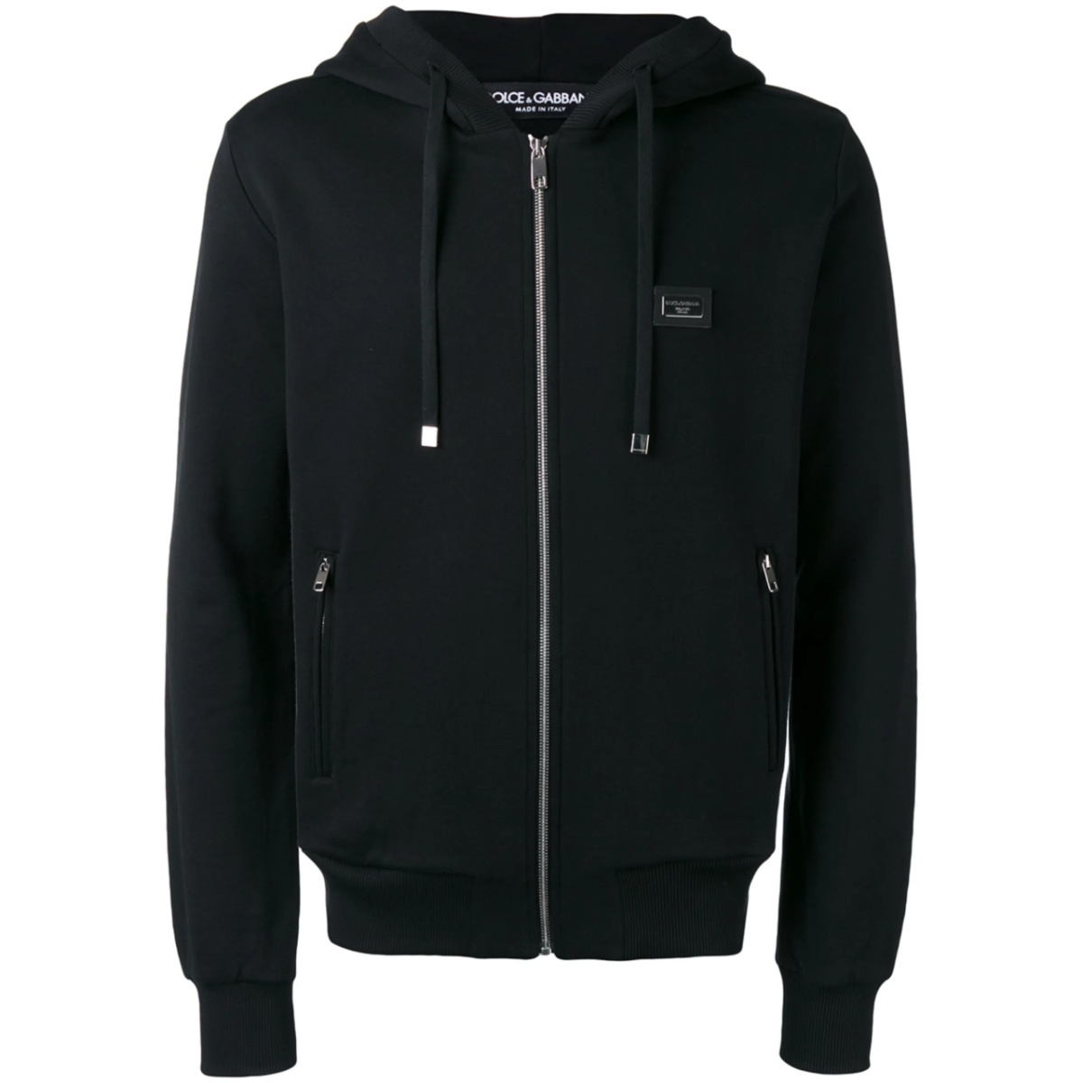 drawstring zip hoodie