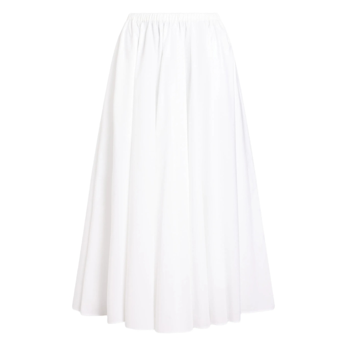 elasticated-waist maxi A-line skirt - Img 4