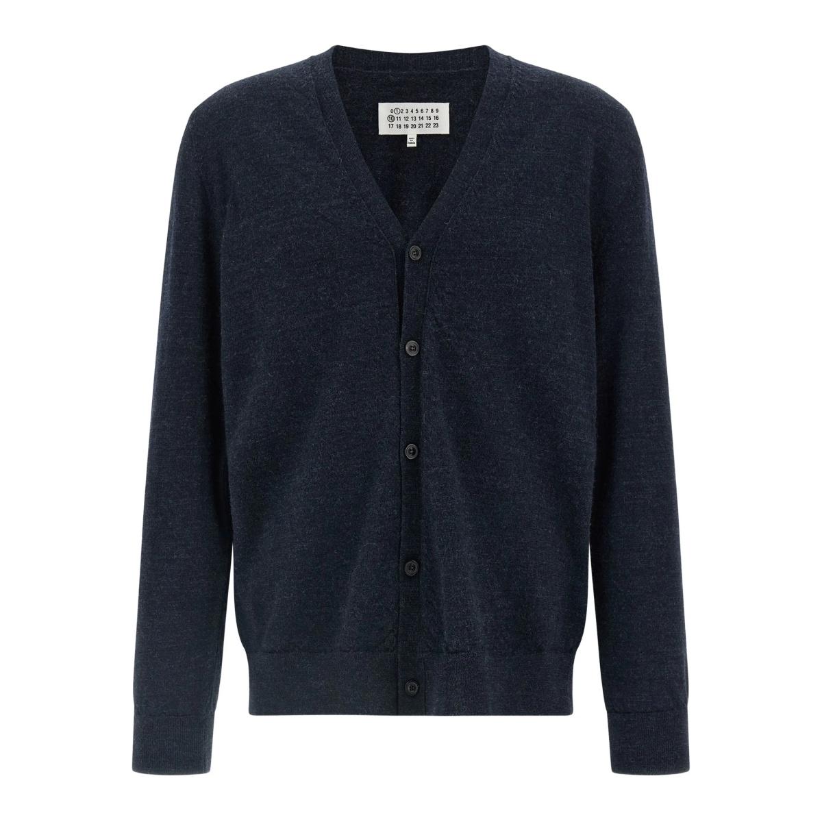 elbow-patch V-neck cardigan