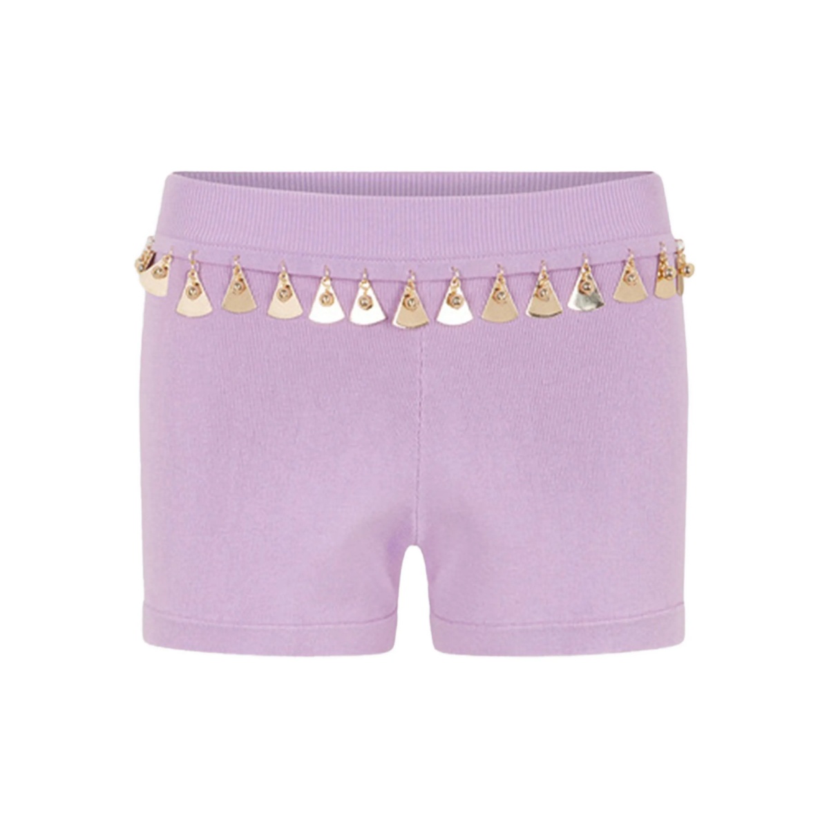 embellished knit shorts